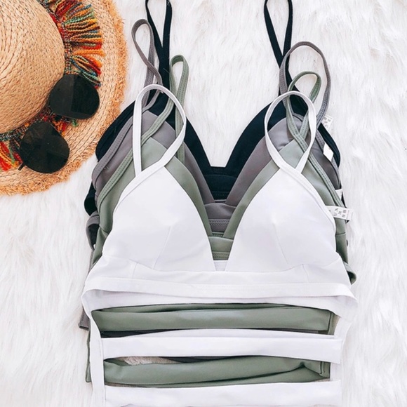 ❤️LAST ONE ❤️olive wrapped strappy cross bikini - Picture 5 of 6